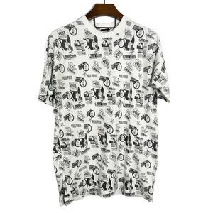 Pelle Pelle Marc Buchanan White AOP All Over Print‎ Short Sleeve T-Shirt XL